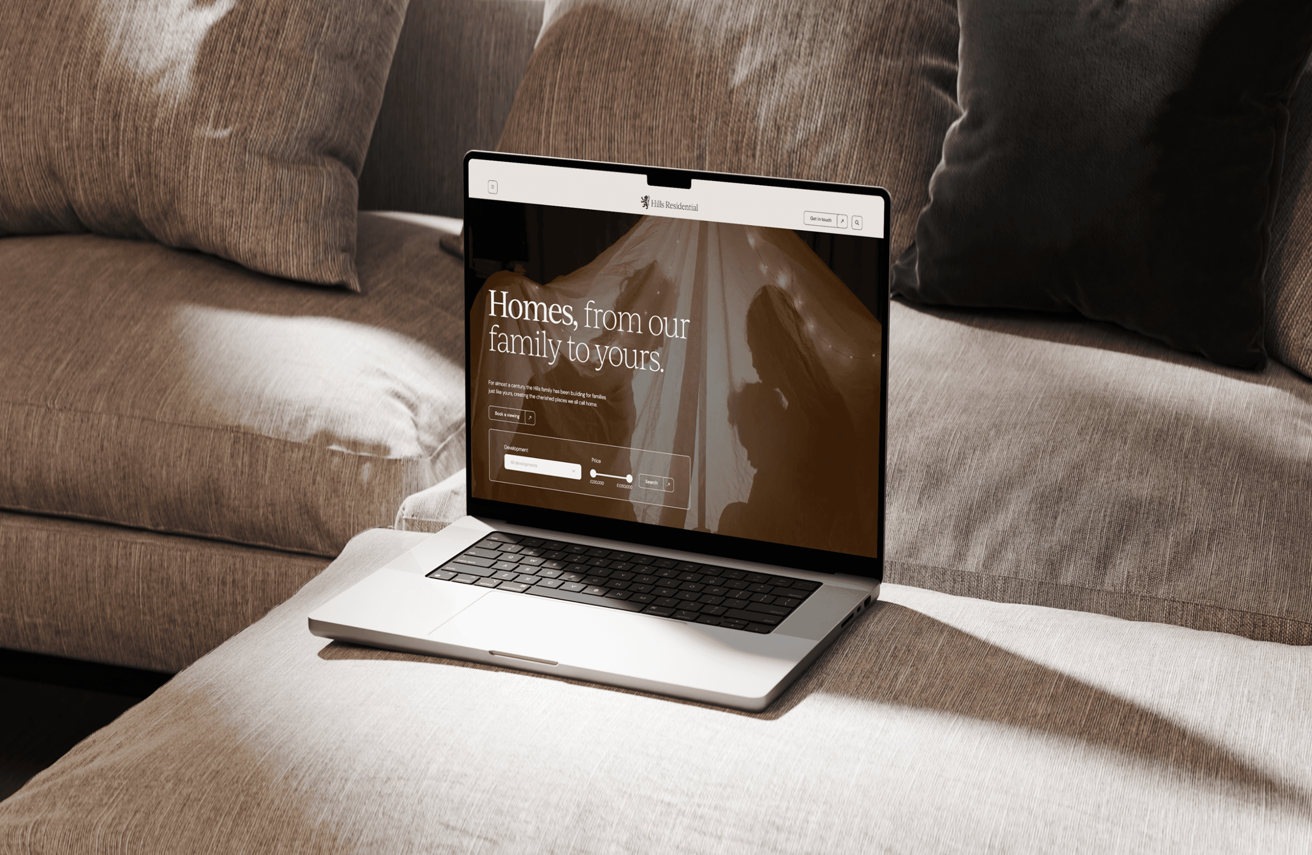 Landing page design for Hills Residential by We Are Fred