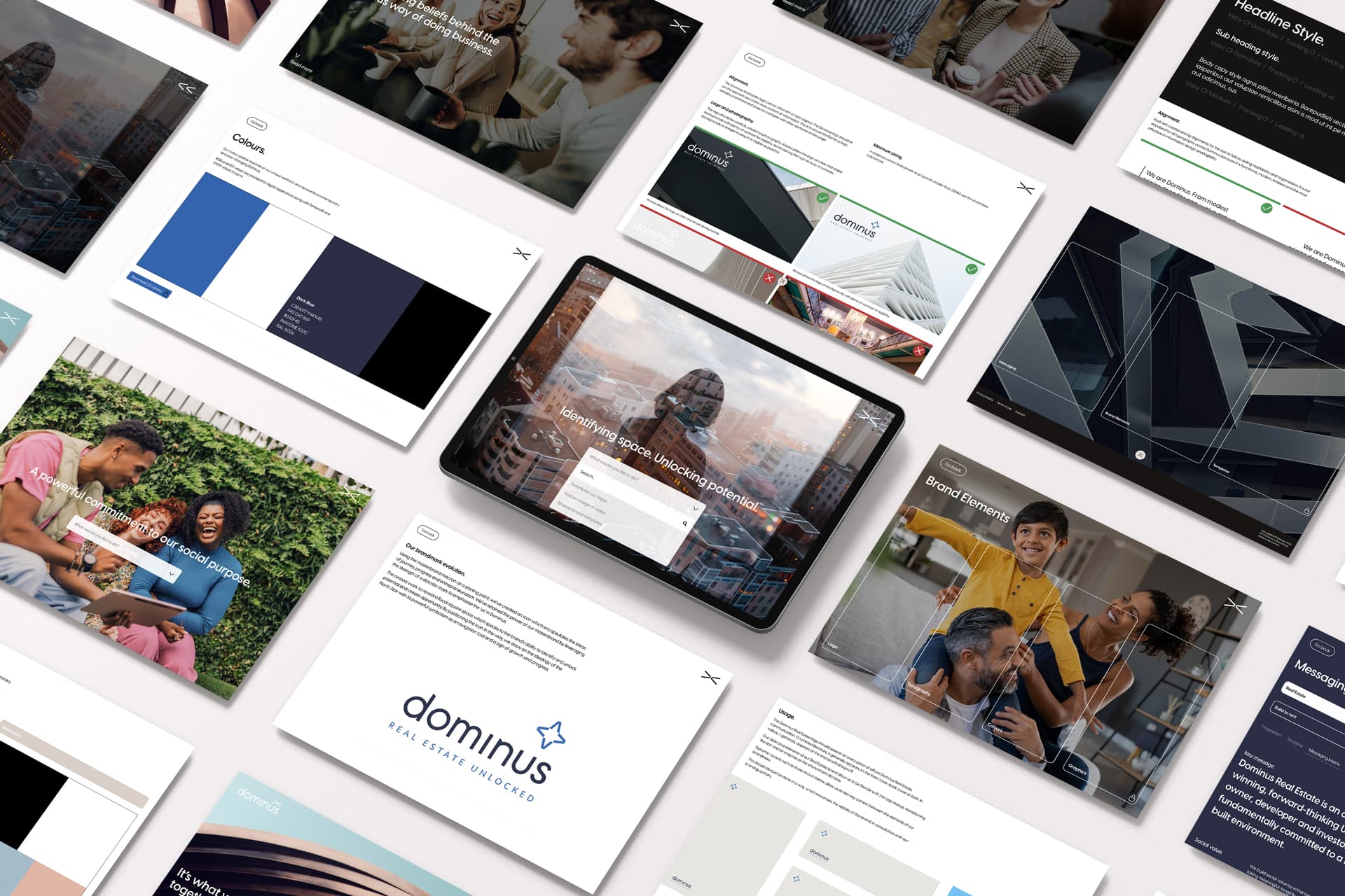 Visual identity system for built environment project