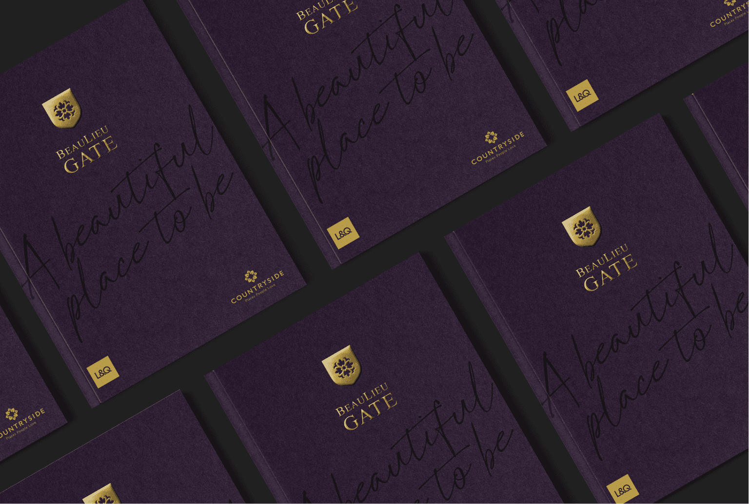 Beaulieu Gate brochure cover design by We Are Fred
