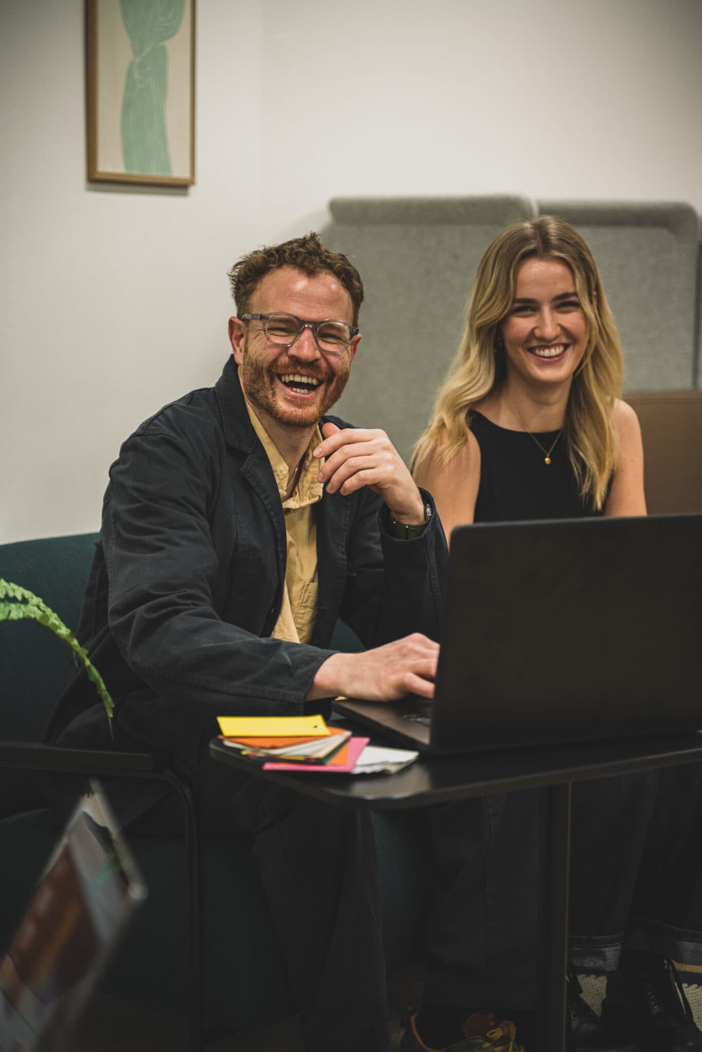 Designers working on branding project in creative studio
