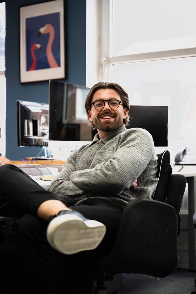 Portrait of Max Patey, Mid-weight Designer at We Are Fred studio