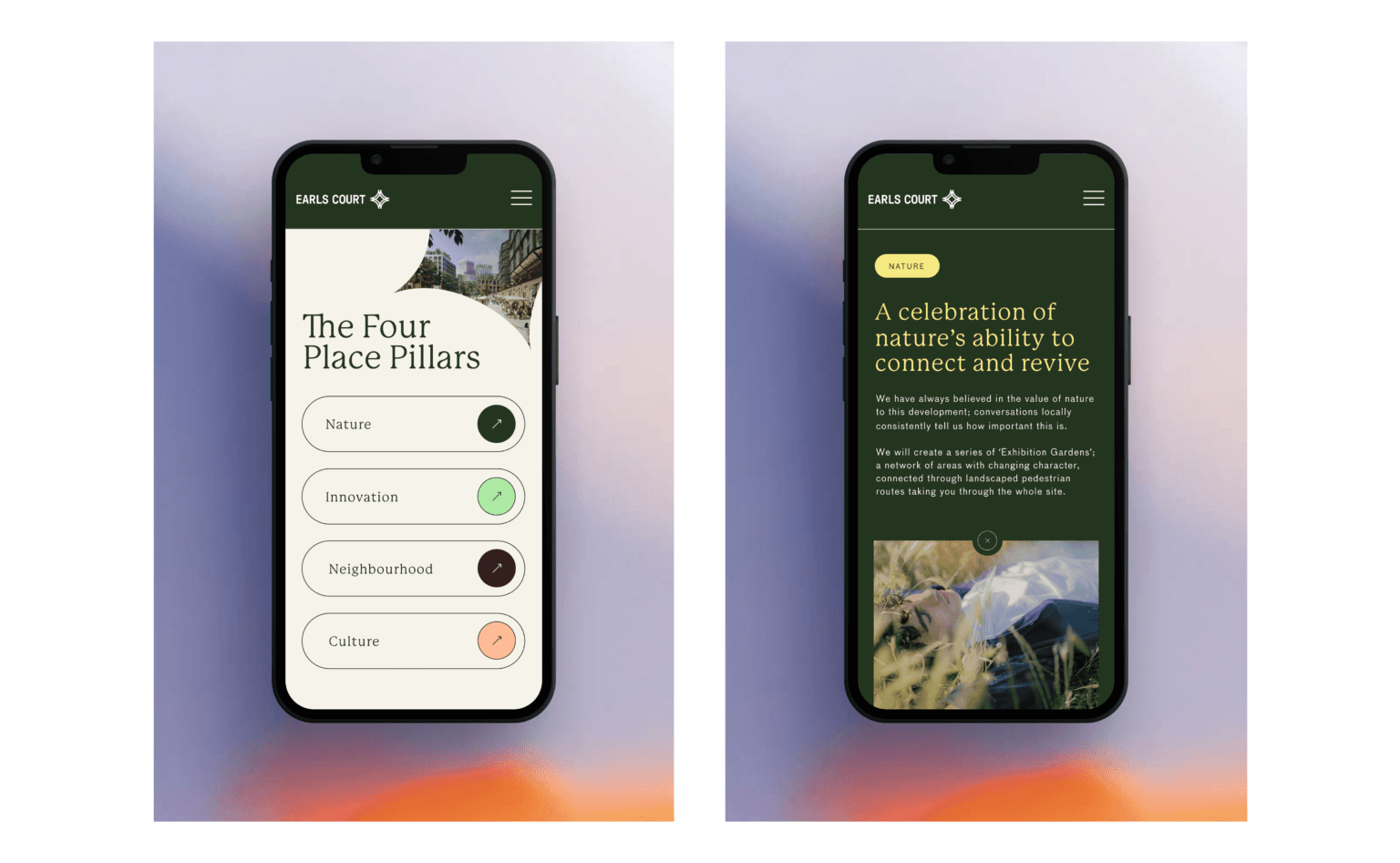 Website designs for Earl's Court