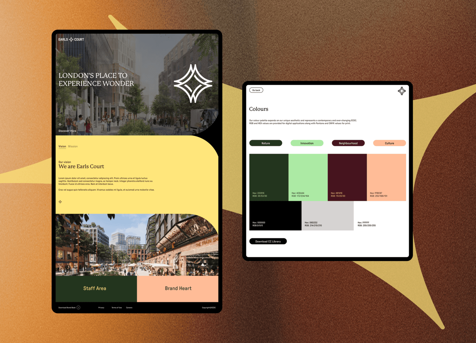 Website designs for Earl's Court