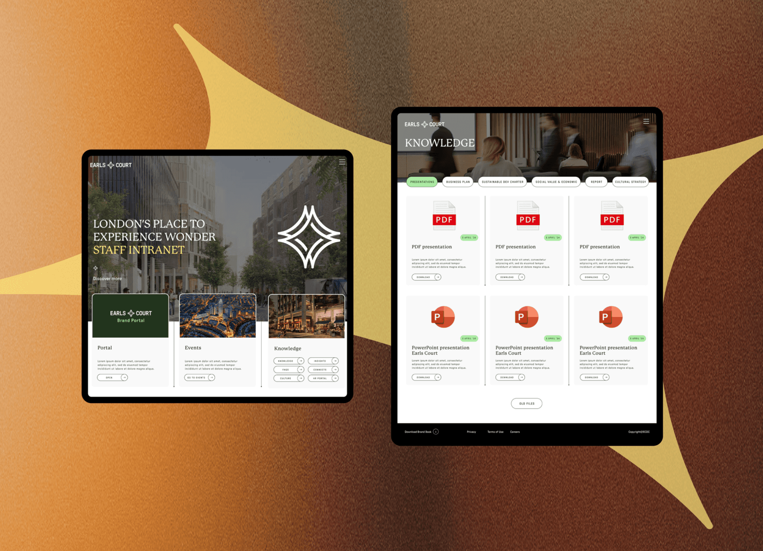 Website designs for Earl's Court