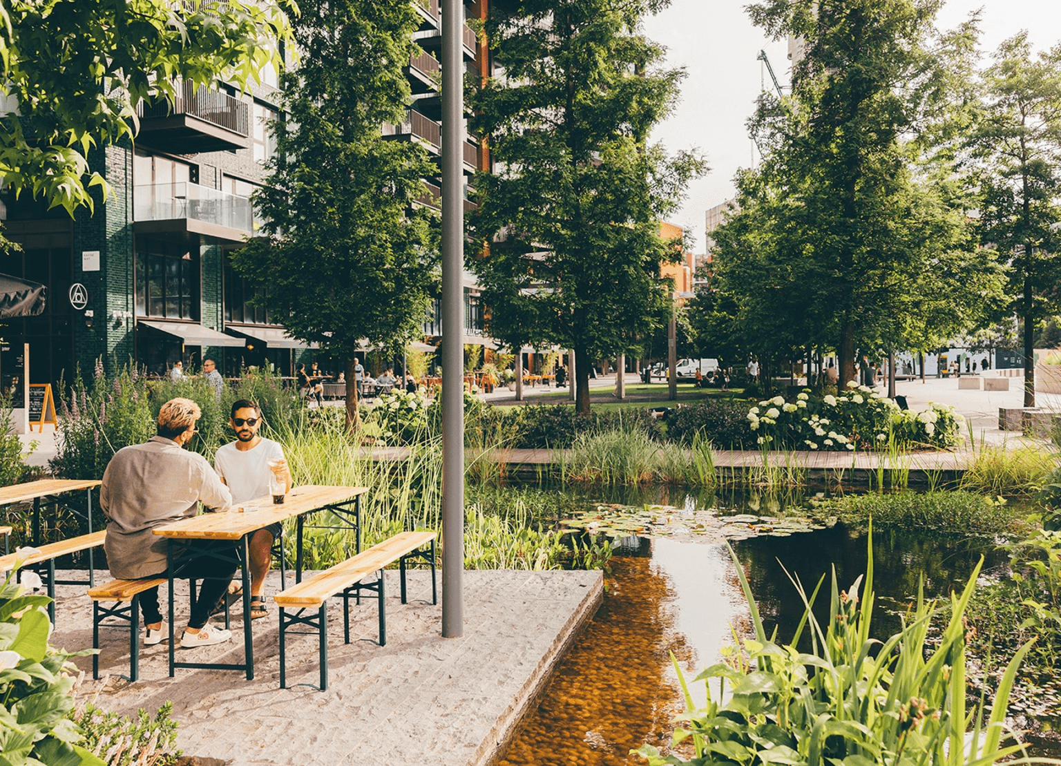 Brand identity design for Nine Elms