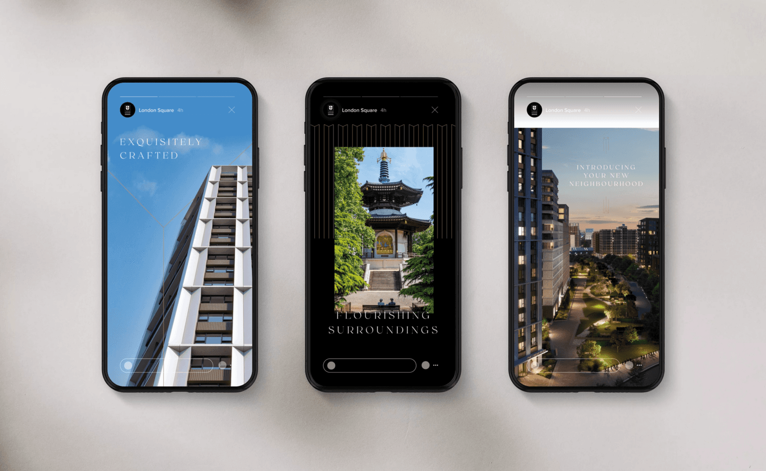 Brand identity design for Nine Elms
