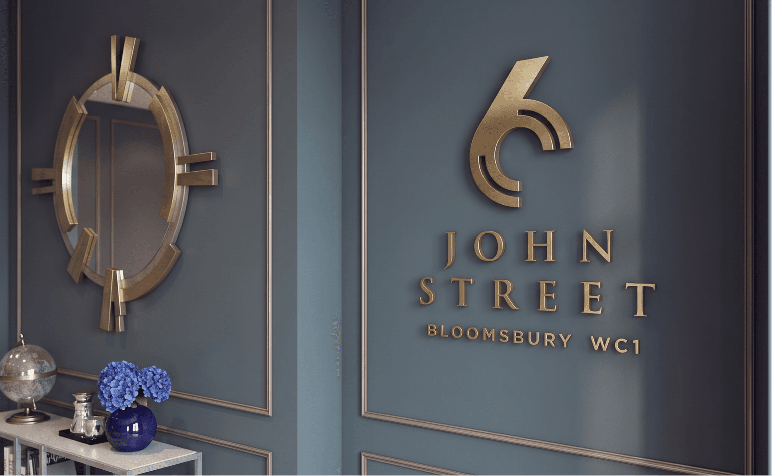 Brand identity image for 6 John Street
