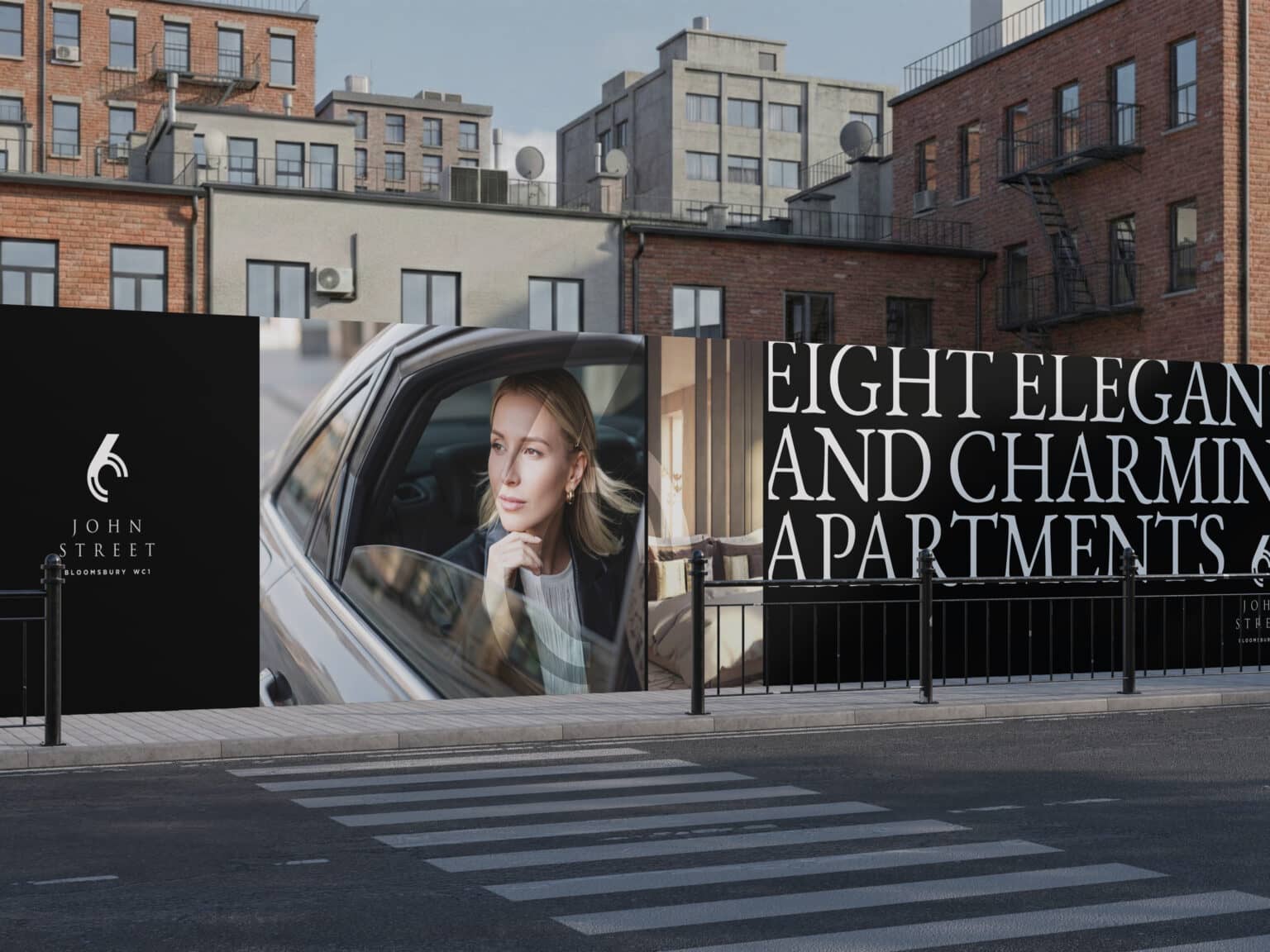 Brand identity design for 6 John Street