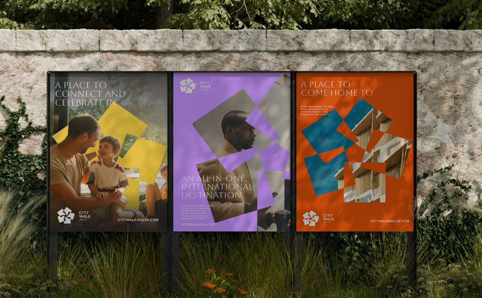 Brand identity design for Abuja City Walk
