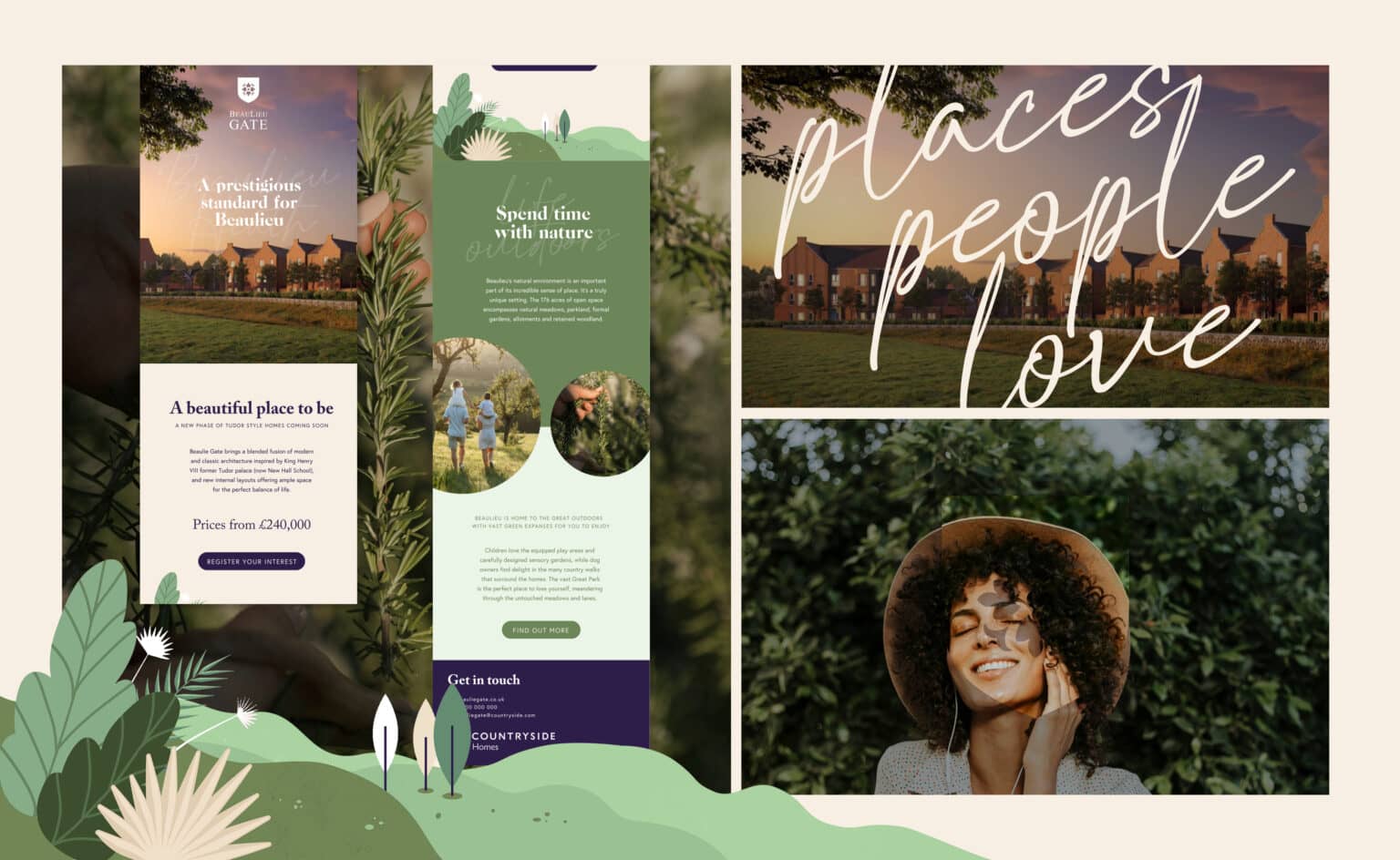 Brand identity design for Brand identity design for Beaulieu Gate.